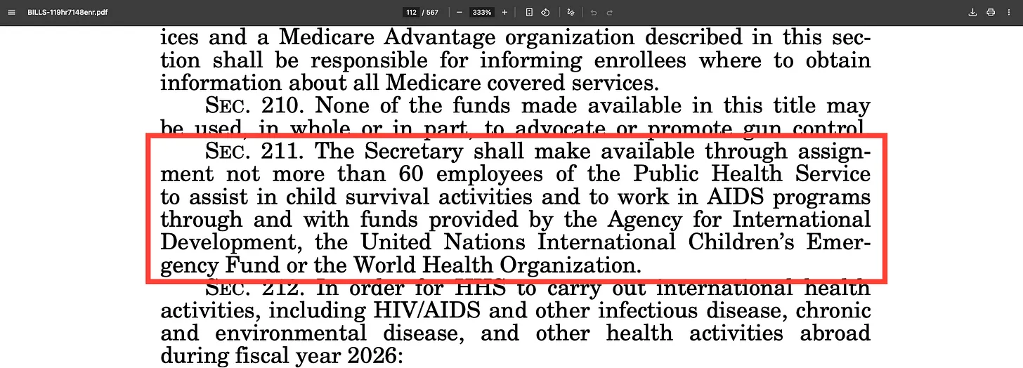 Trump und Kongress schaffen rechtlichen Weg für fortgesetzte Zusammenarbeit zwischen den USA und der WHO