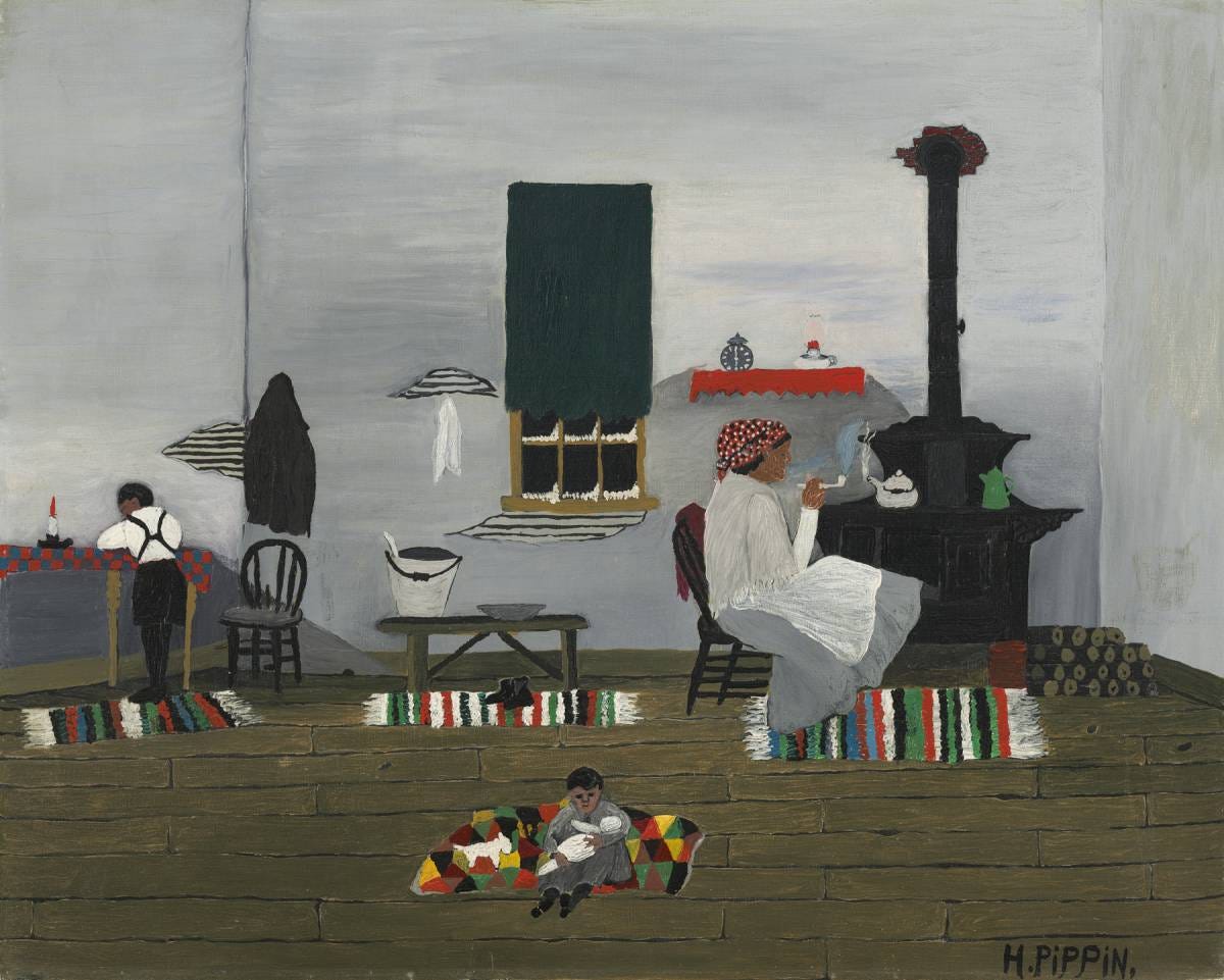 Interior painting by Horace Pippin 1944 Interior painting by Horace Pippin 1944