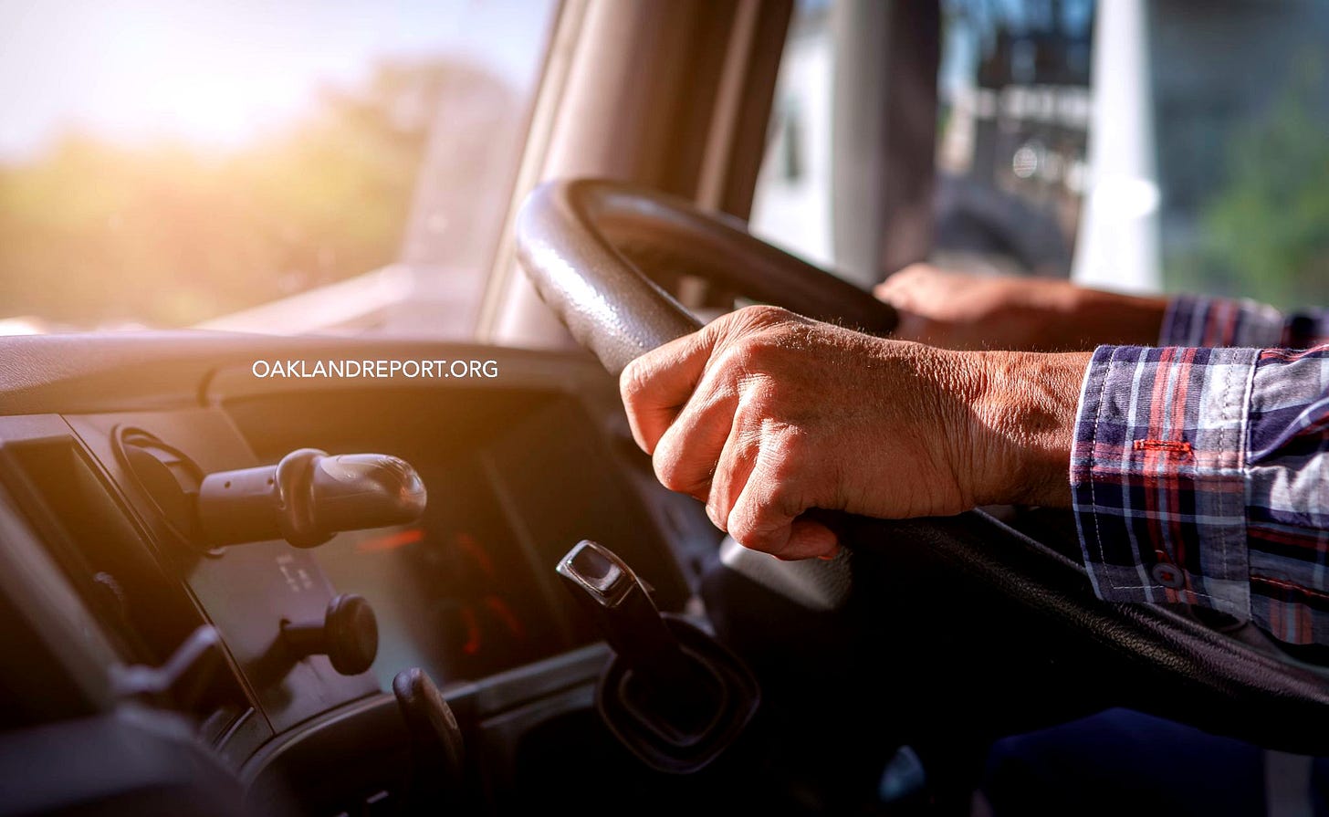 The trucking industry is now a key mover inside Caltrans’ process to study lifting the ban. (Image source: Oakland Report / Adobe Stock) The trucking industry is now a key mover inside Caltrans’ process to study lifting the ban. (Image source: Oakland Report / Adobe Stock)