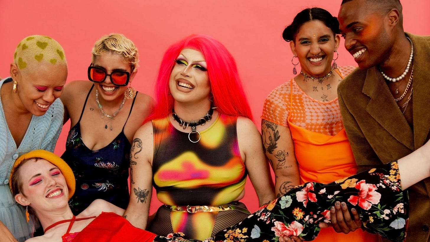 queer people laughing