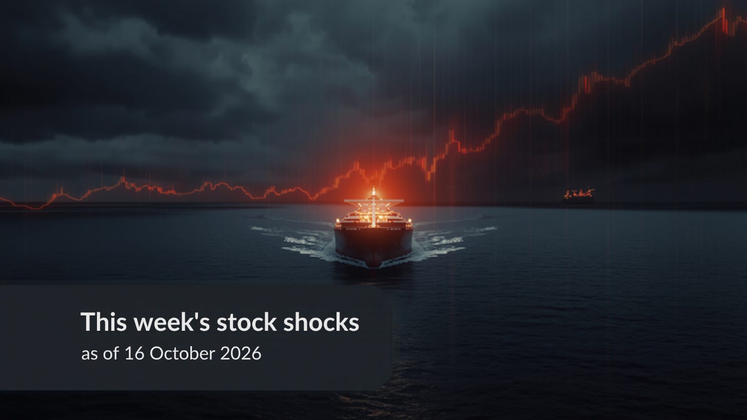 This week's stock shocks as of 16 October 2026 This week's stock shocks as of 16 October 2026