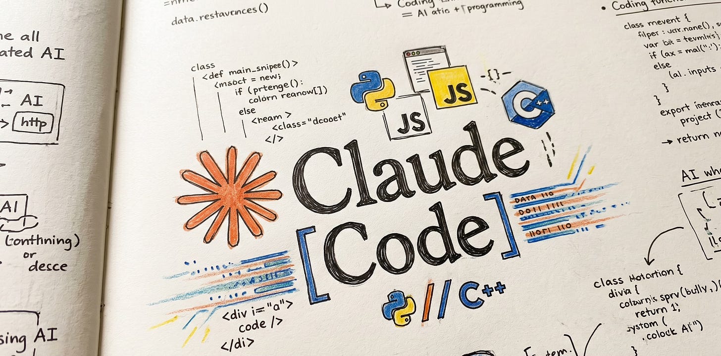 Claude Code image with code snippets