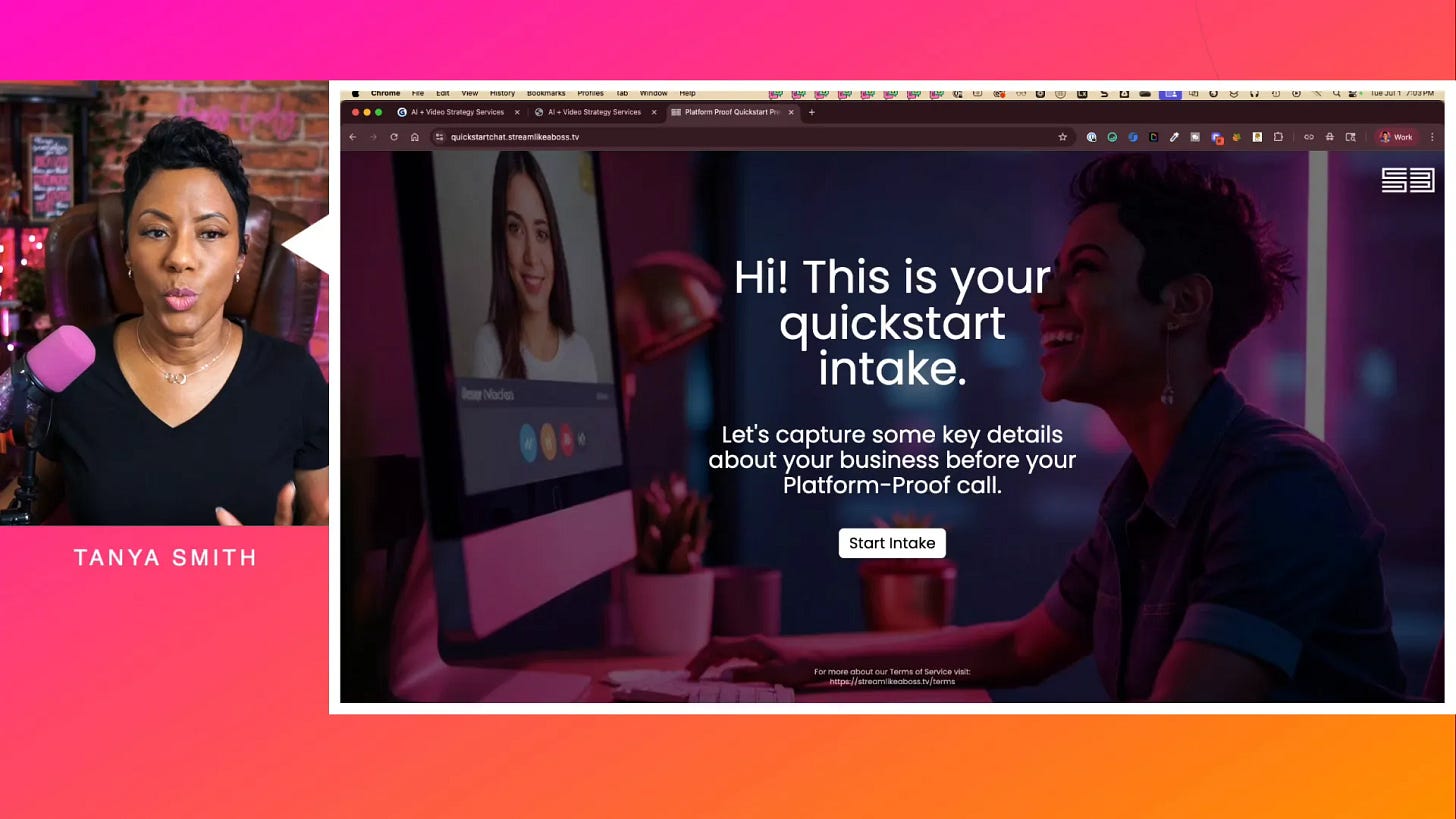 Stylish AI-powered intake form example from Deformity app Stylish AI-powered intake form example from Deformity app