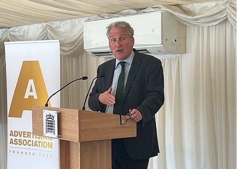 Damian Hinds MP, Ian Murray MP, Stig Abell and Kate McCann from Times Radio,Stephen Woodford, Advertising Association's Chief Executive.  