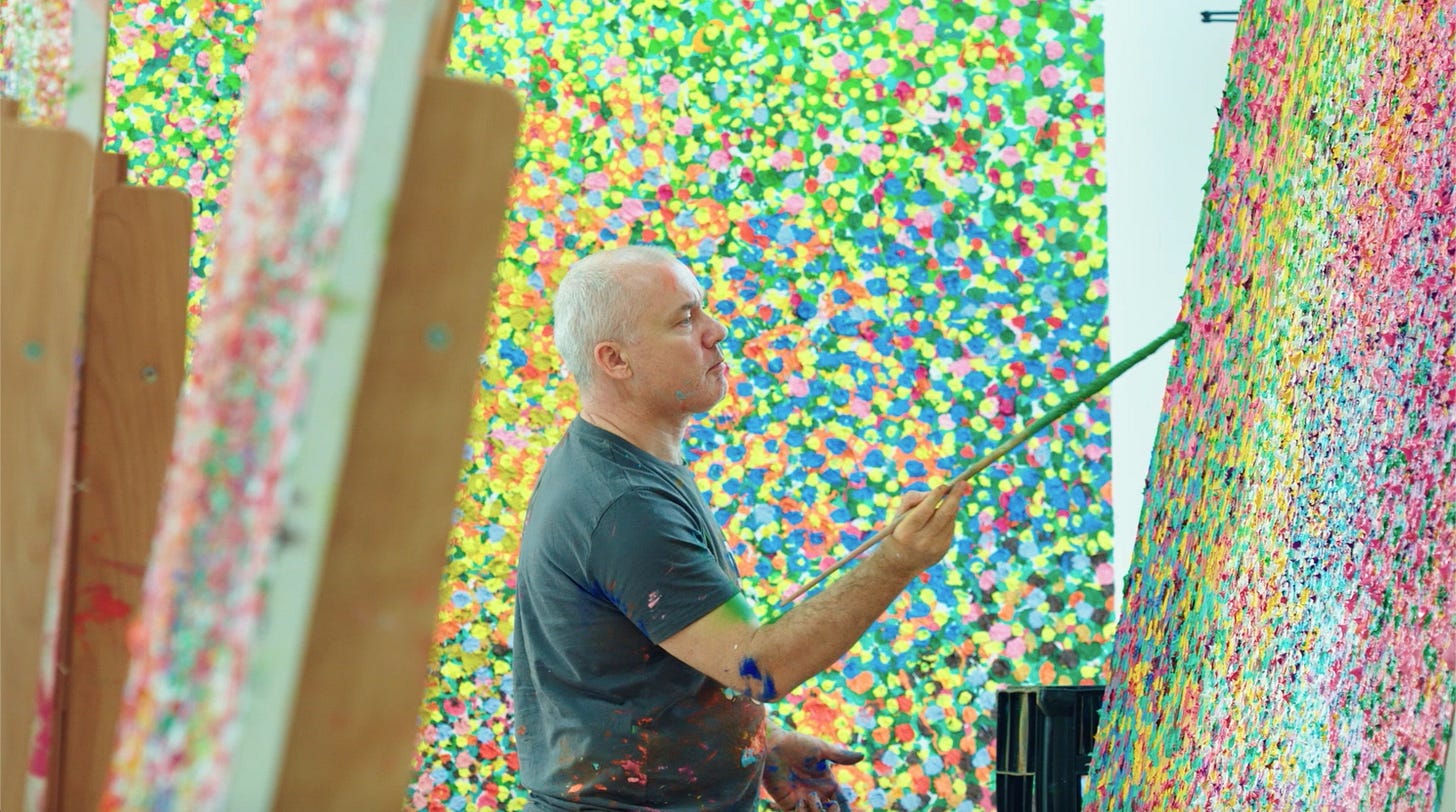 In the Studio: Damien Hirst's Veil Paintings | Interview | Gagosian ...