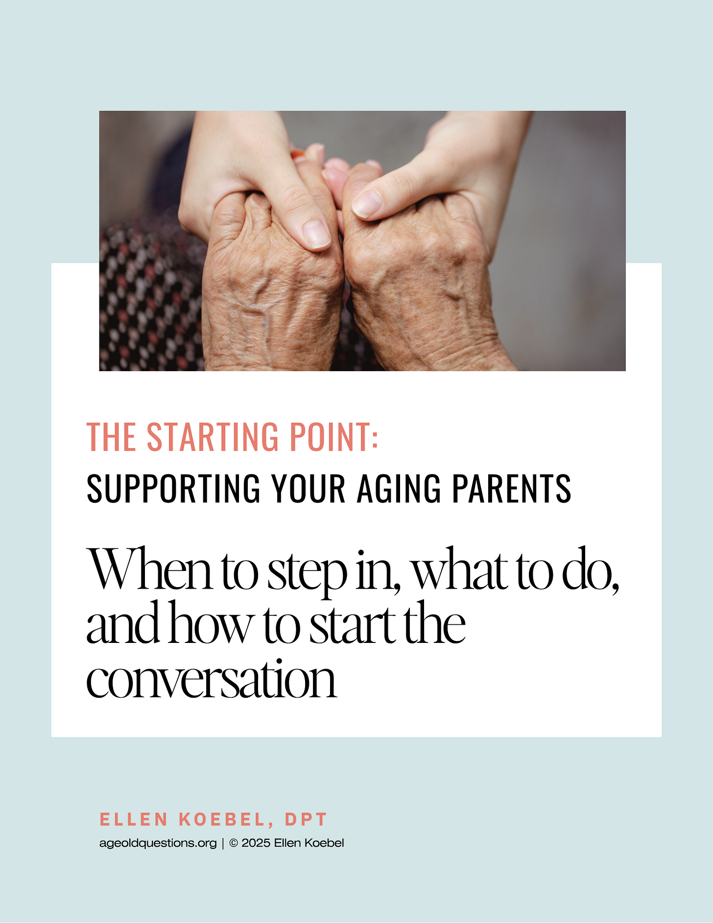 When should you step in to help your aging parents?