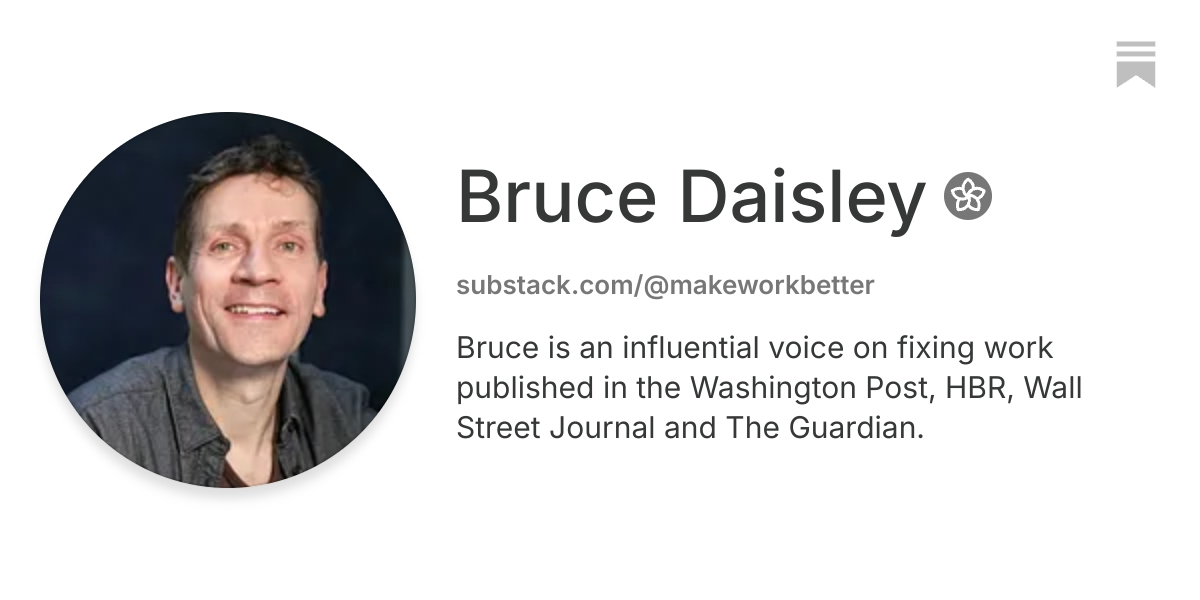 Bruce Daisley | Substack