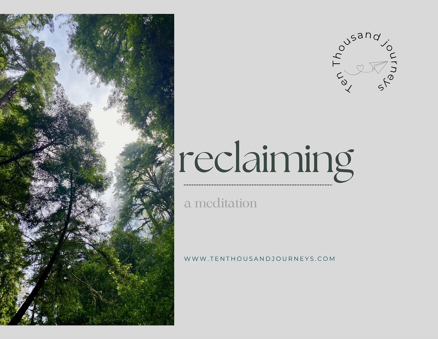 Meditation on the word 'reclaim'