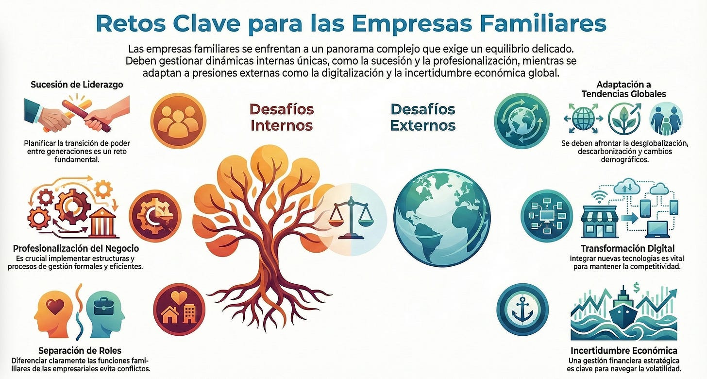 Retos en las empresas familiares