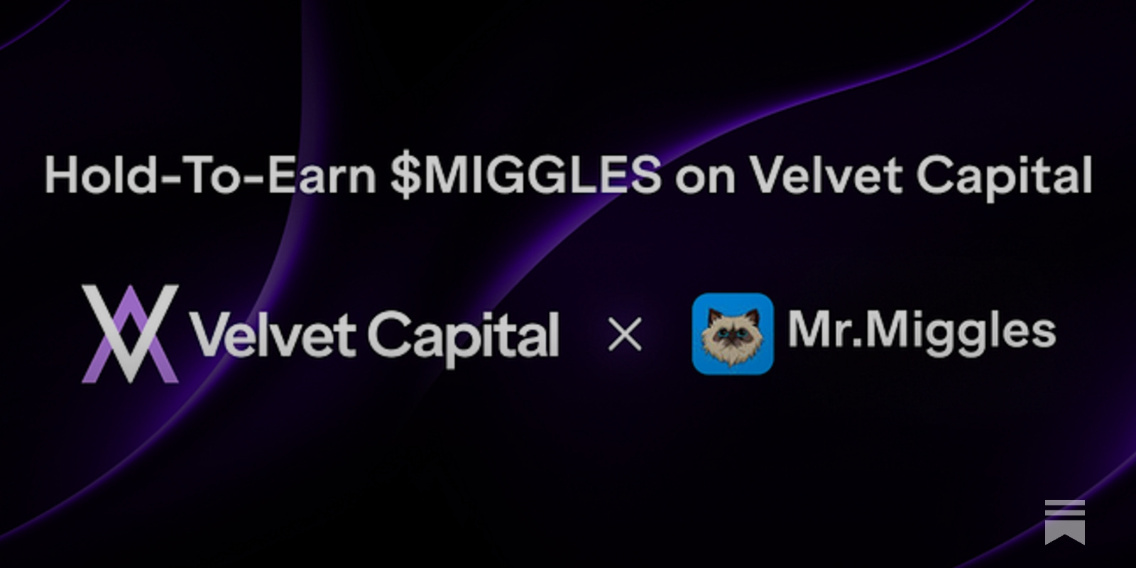 Earn Yield on Your Mr. Miggles Holdings on Velvet Capital