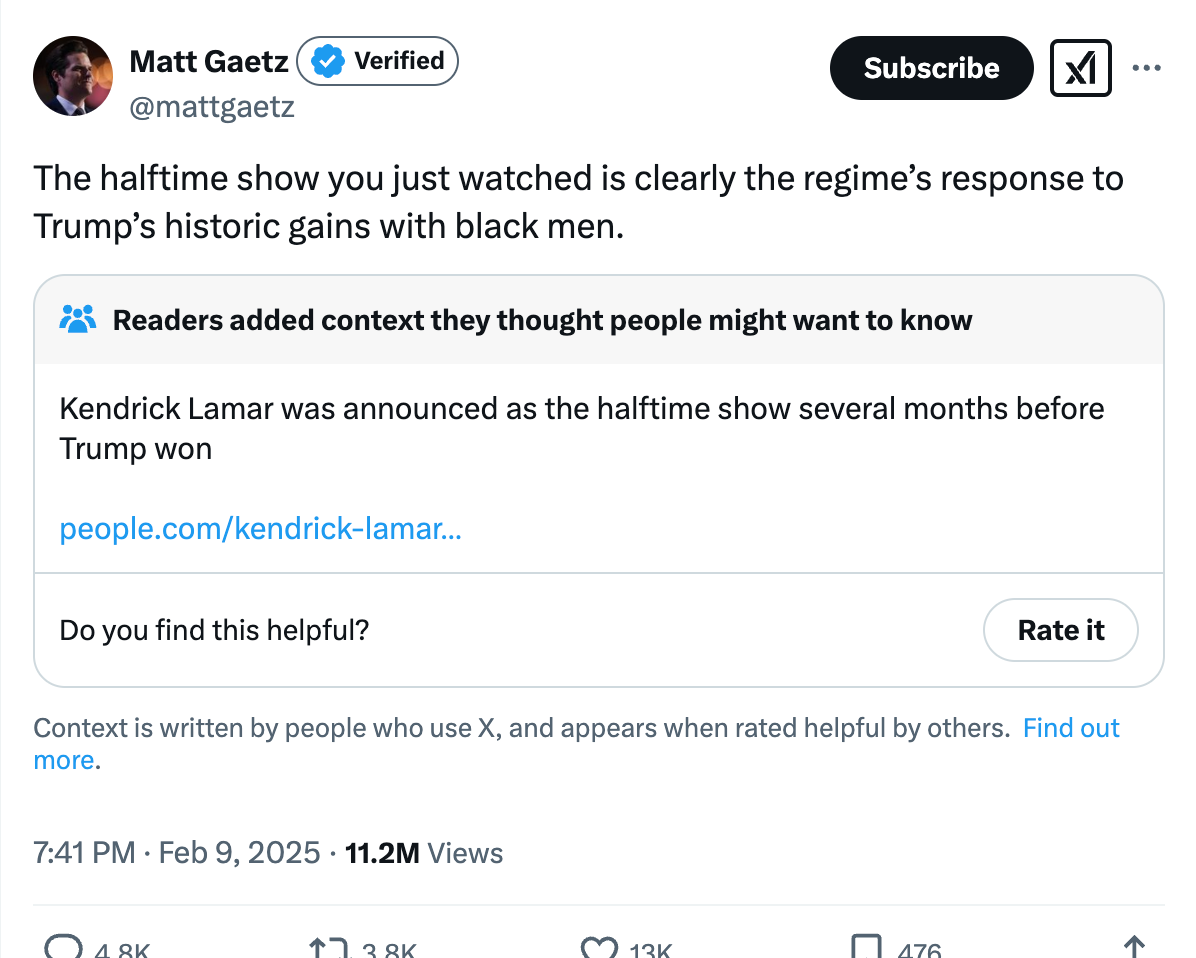 The halftime show you just watched is clearly a response to Trump's historic gains with black men