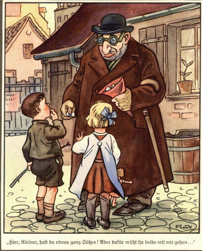 A cartoon of a person and two children

AI-generated content may be incorrect.