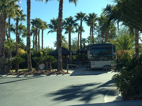 First 2 images; Lazy days resort. Remainder images; Las Vegas Motorcoach Resort