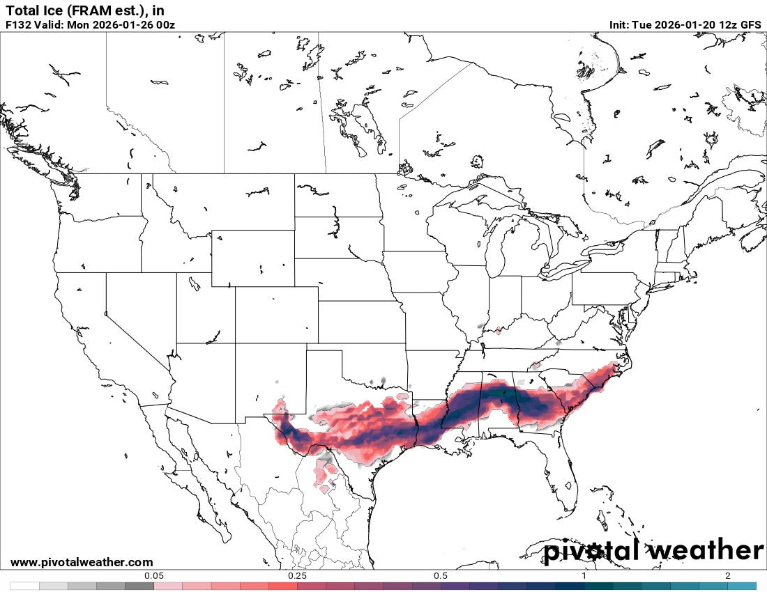 High impact winter storm likely to impact parts of the southern half of ...