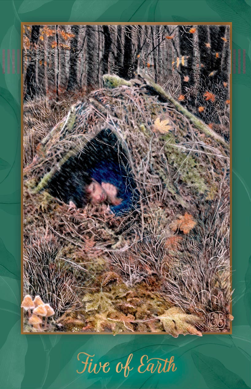 Gaian Tarot Five of Earth