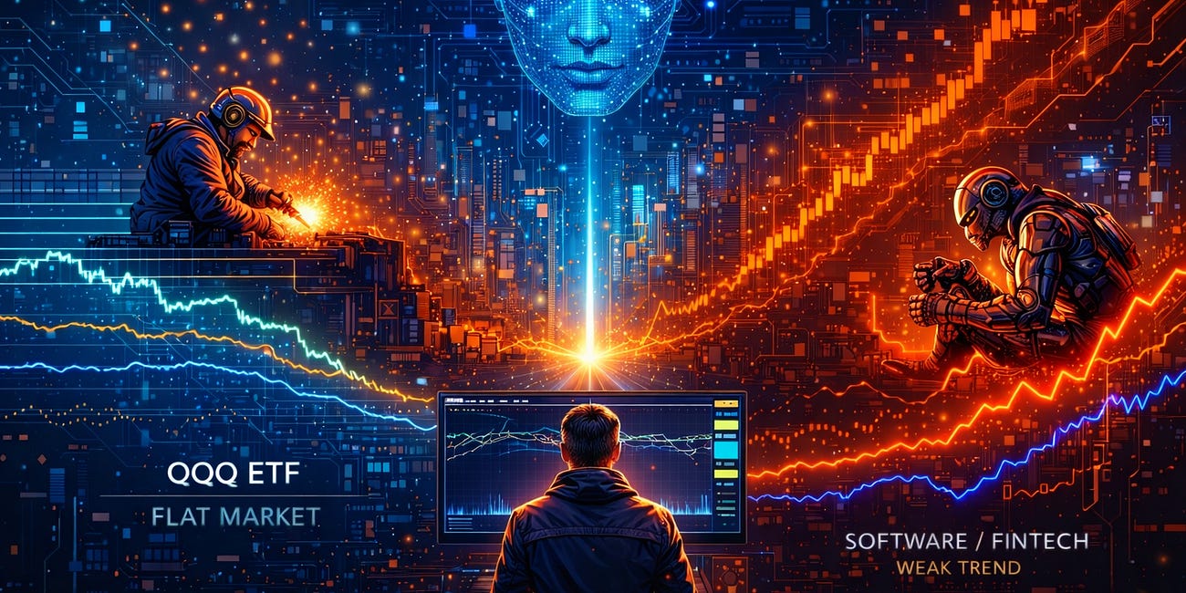 Flat Markets, Divergent Trends, and AI Curiosity