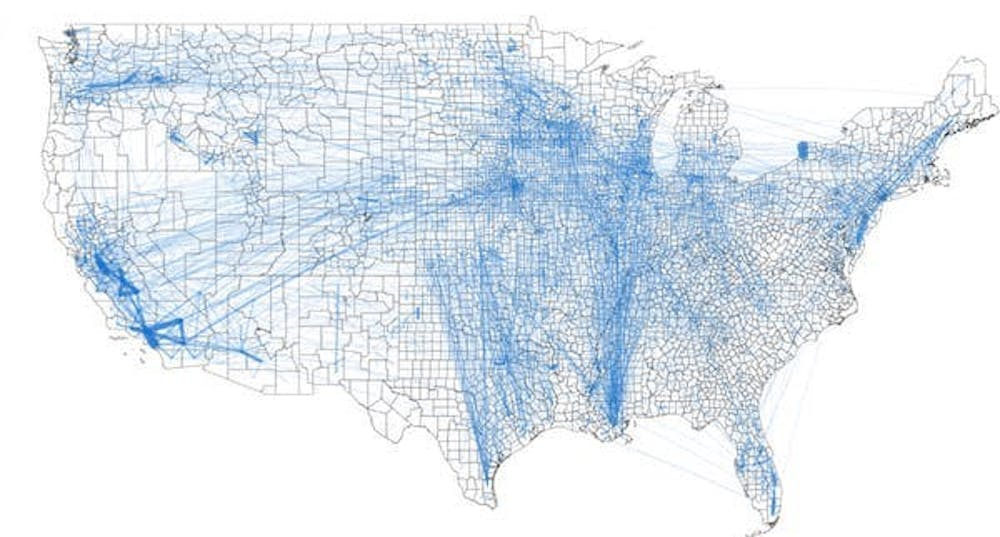 US Food System Map