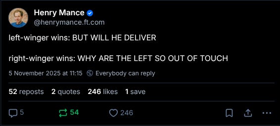 left-winger wins: BUT WILL HE DELIVER

right-winger wins: WHY ARE THE LEFT SO OUT OF TOUCH
