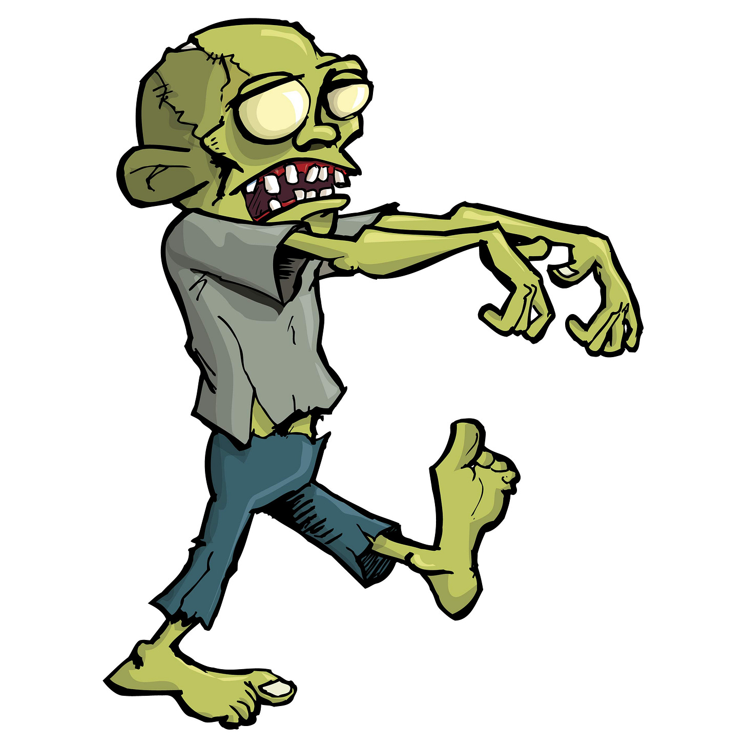 Cartoon Zombie Clipart | Free download on ClipArtMag