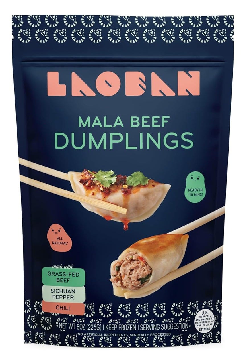 a bag of Laoban Dumplings a bag of Laoban Dumplings