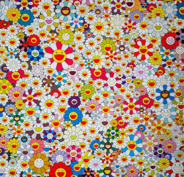 Takashi Murakami, Field of Smiling Flowers, 2010 © Artsper