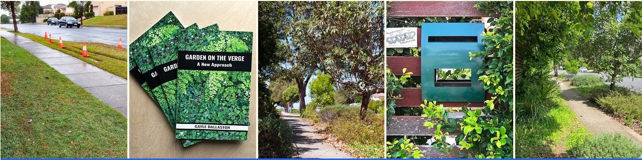 Garden on the Verge: book cover and photos Garden on the Verge: book cover and photos