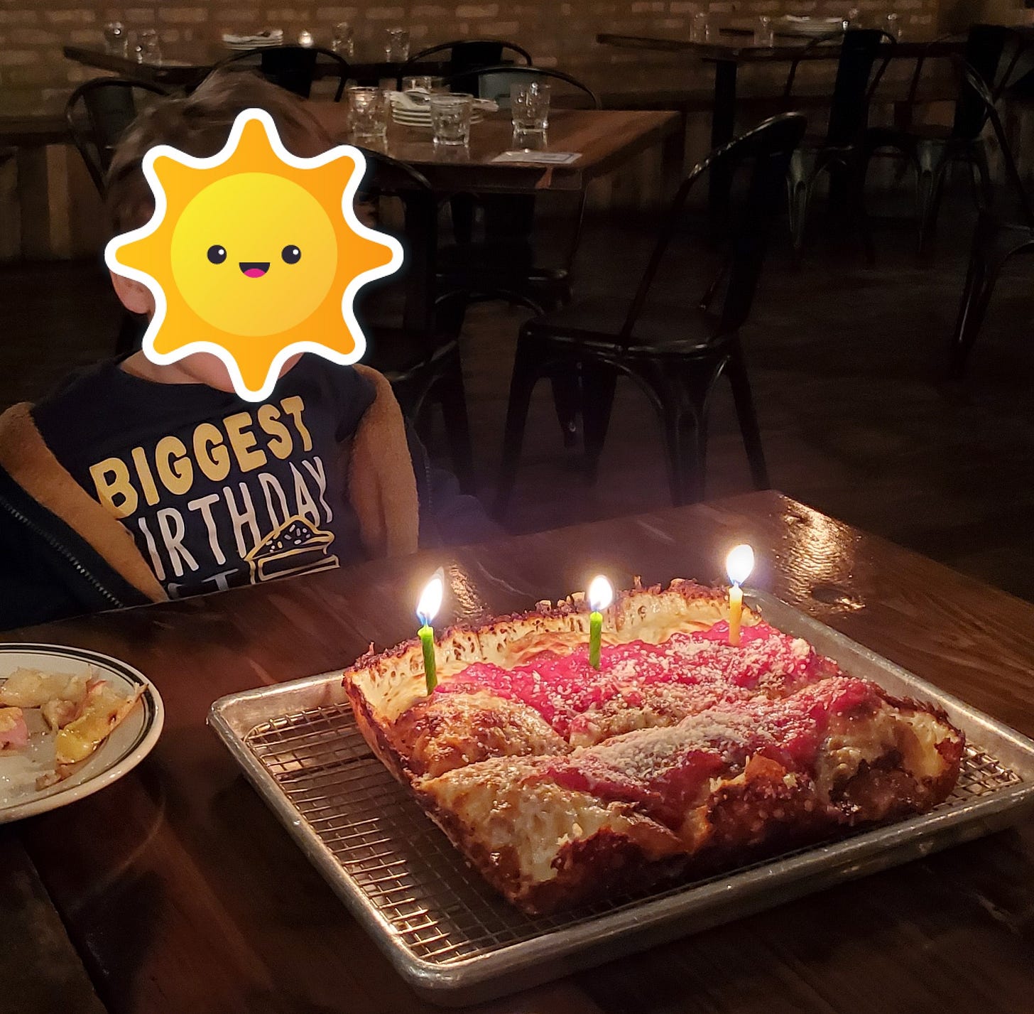 Birthday pizza!