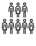 Group of people outline