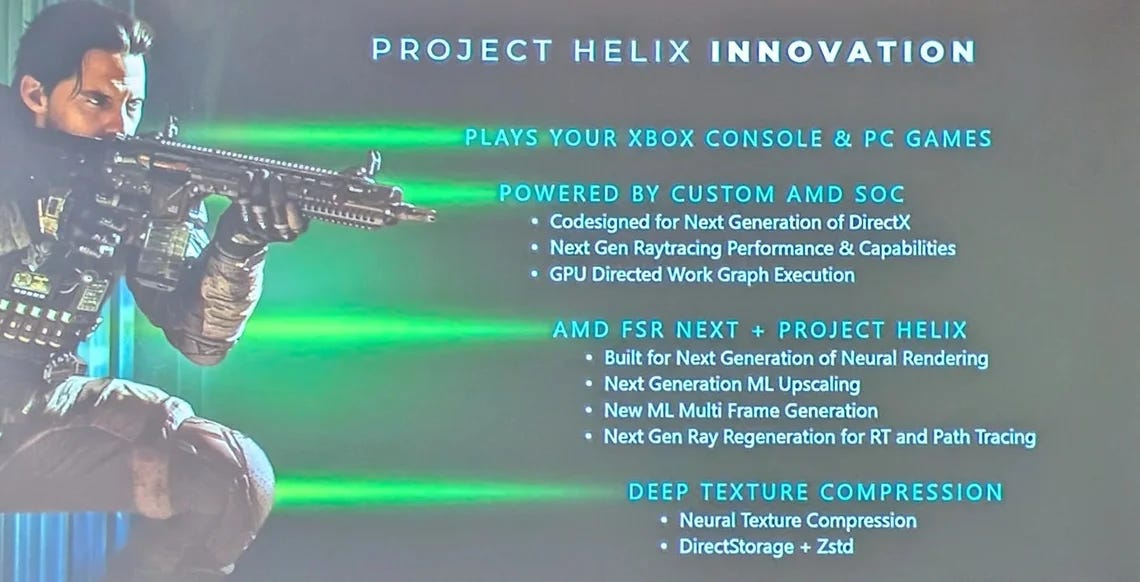 Xbox Project Helix: specs