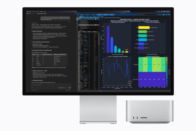 With up to 512GB of unified memory and 1.2TB/s of memory bandwidth, Mac Studio with M5 Ultra enables researchers to leverage local AI models in LM Studio Bionic to trigger complex simulations in MATLAB. With up to 512GB of unified memory and 1.2TB/s of memory bandwidth, Mac Studio with M5 Ultra enables researchers to leverage local AI models in LM Studio Bionic to trigger complex simulations in MATLAB.