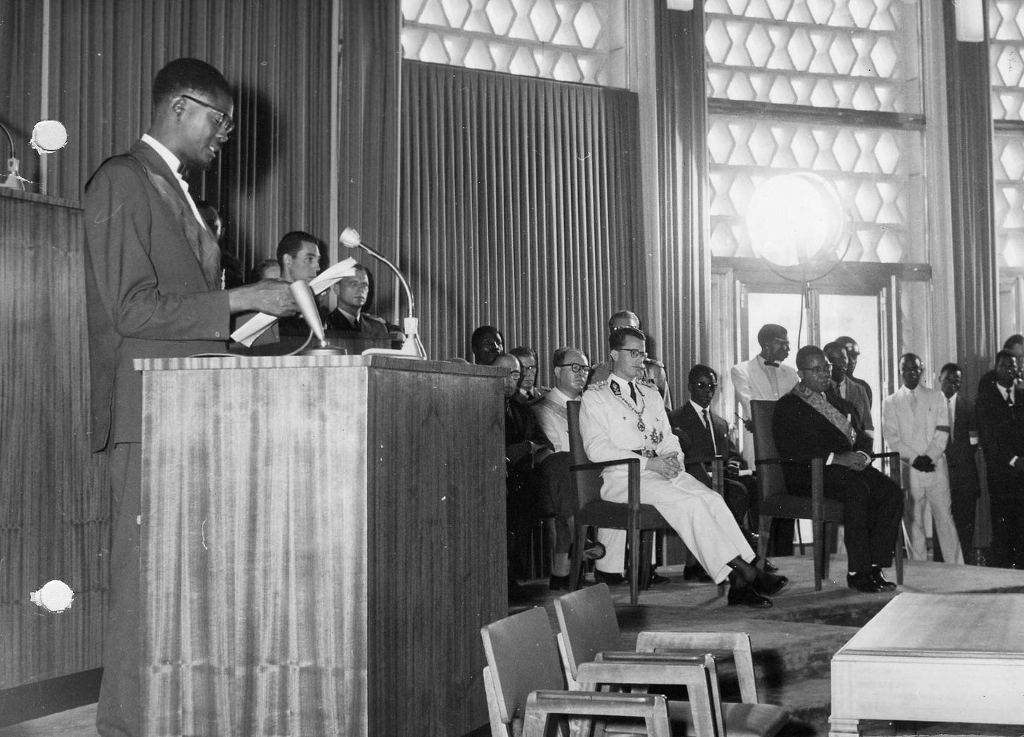 And then, for a few minutes, Lumumba spoke the brutal truth.