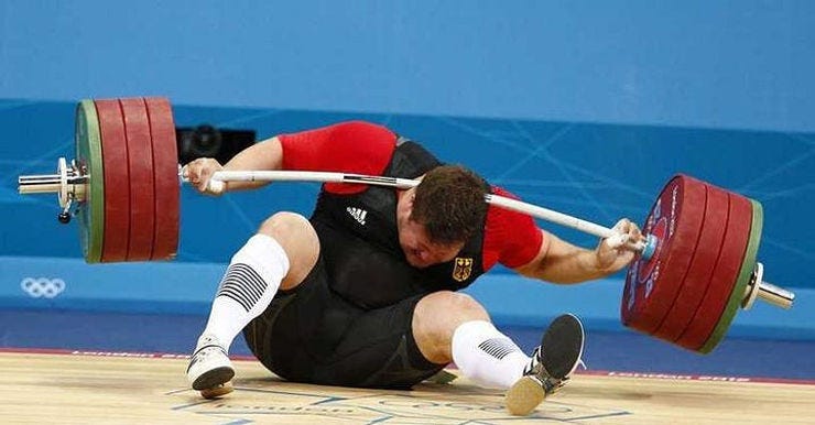 Weightlifting accident