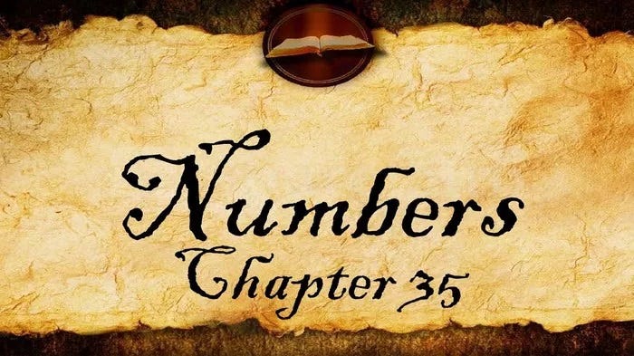 Numbers Chapter 35 (Summary & Lessons) - biblestudy