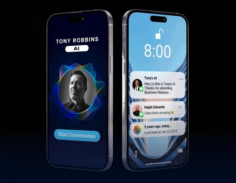 Tony Robbins lanserar AI-coaching i realtid med sin egen röst med Steno.ai  och ElevenLabs