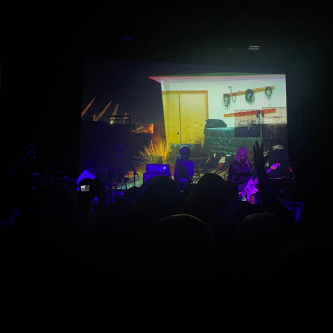 Musicians on stage in different venues