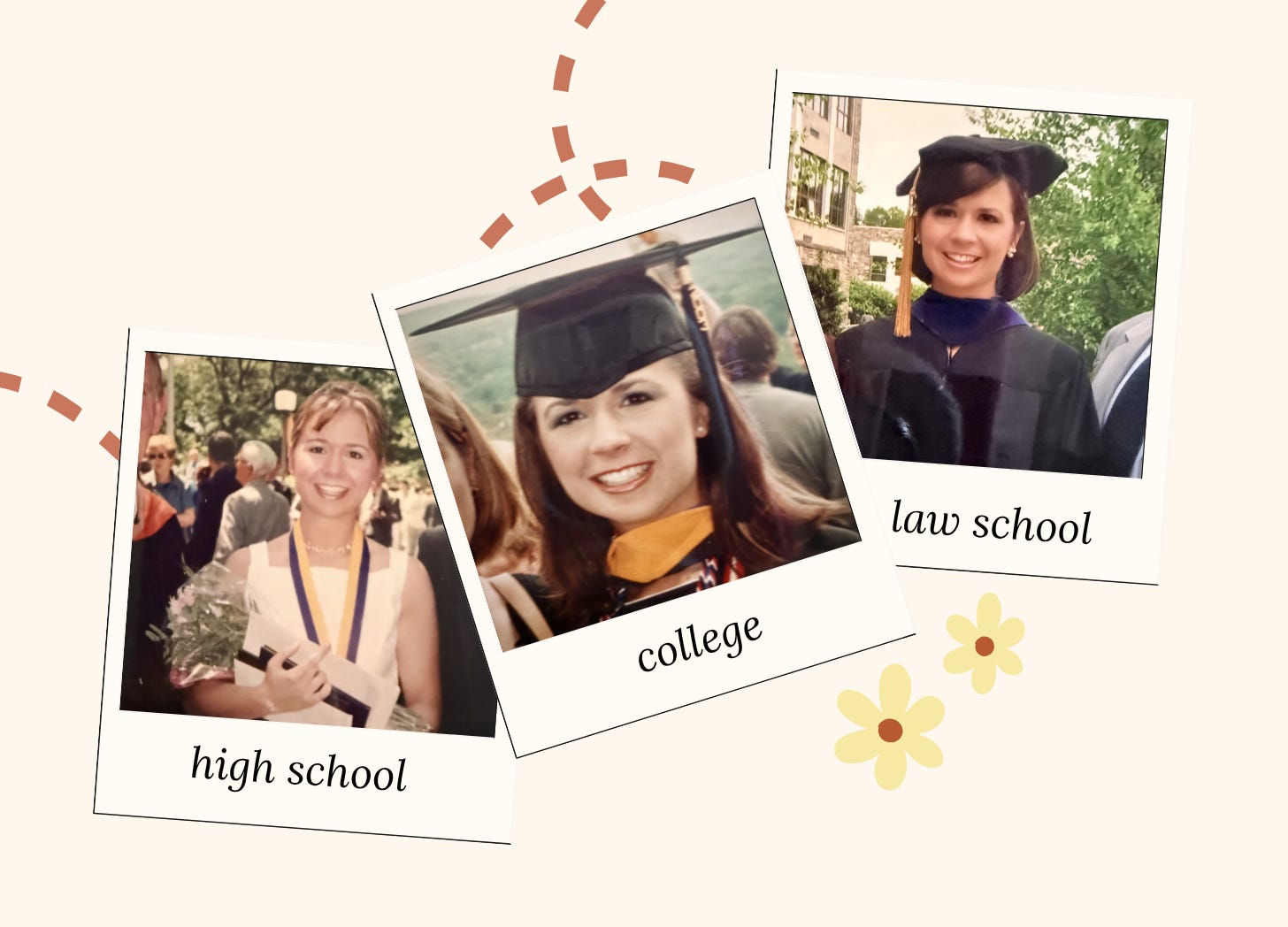 collage of graduation pictures.