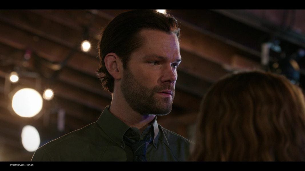 Jared Padalecki watching hot guy Hoyt at Side Step bar while Shady Sadie tries to come on to him but he's not interested. Jared Padalecki watching hot guy Hoyt at Side Step bar while Shady Sadie tries to come on to him but he's not interested.