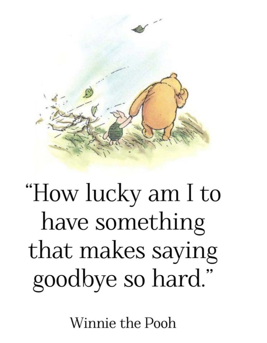 How lucky I am to have something that makes saying goodbye so hard.” - Winnie the Pooh. This quote beautifully sums up my time at St Stephen. The connections I've made with How lucky I am to have something that makes saying goodbye so hard.” - Winnie the Pooh. This quote beautifully sums up my time at St Stephen. The connections I've made with