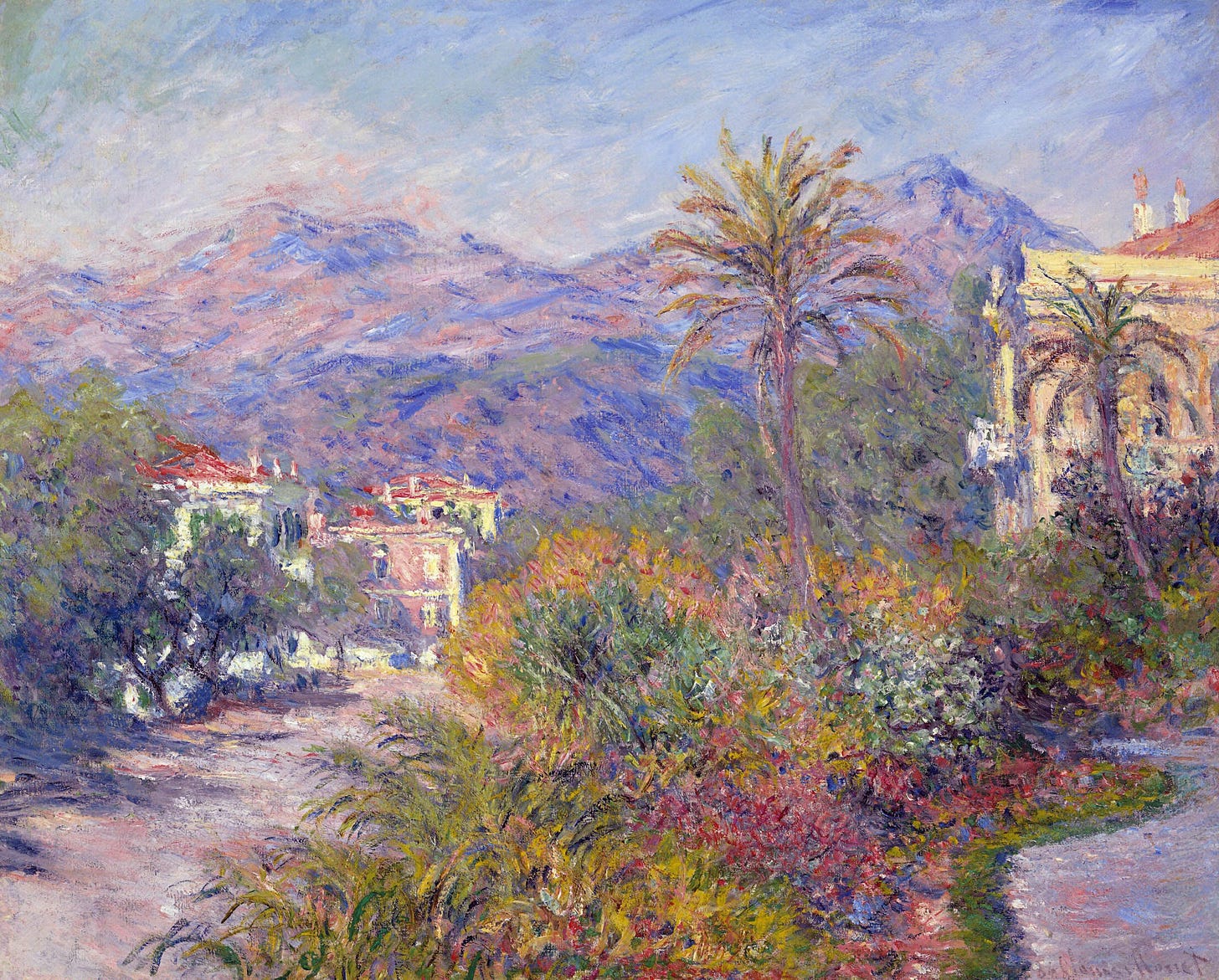 Strada Romana in Bordighera, 1884, by Claude Monet