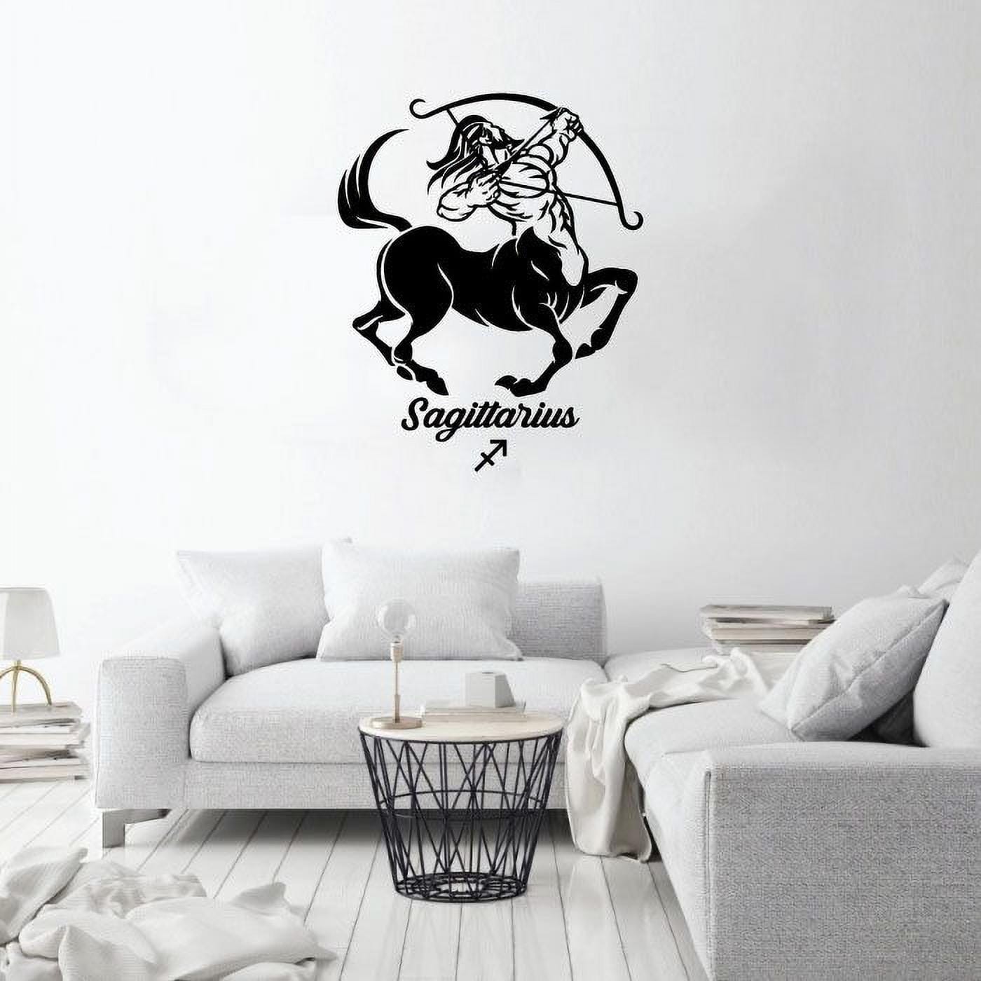 Sagittarius Archer Symbol Silhouette Fire Sign Symbol Horoscope Astrological  Chart Zodiac Sign Vinyl Wall Art Sticker Decal Home Room Wall Office Living  Room Wall Decoration Decal Size(10x10 inch) - Walmart.com