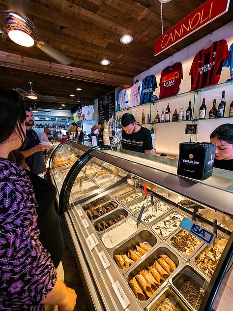 Dolce Hanover St. gelato cannoli caffe