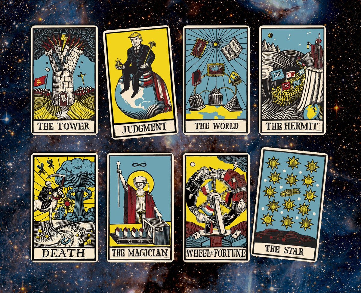 The Economist The World in 2017 Tarot Cover