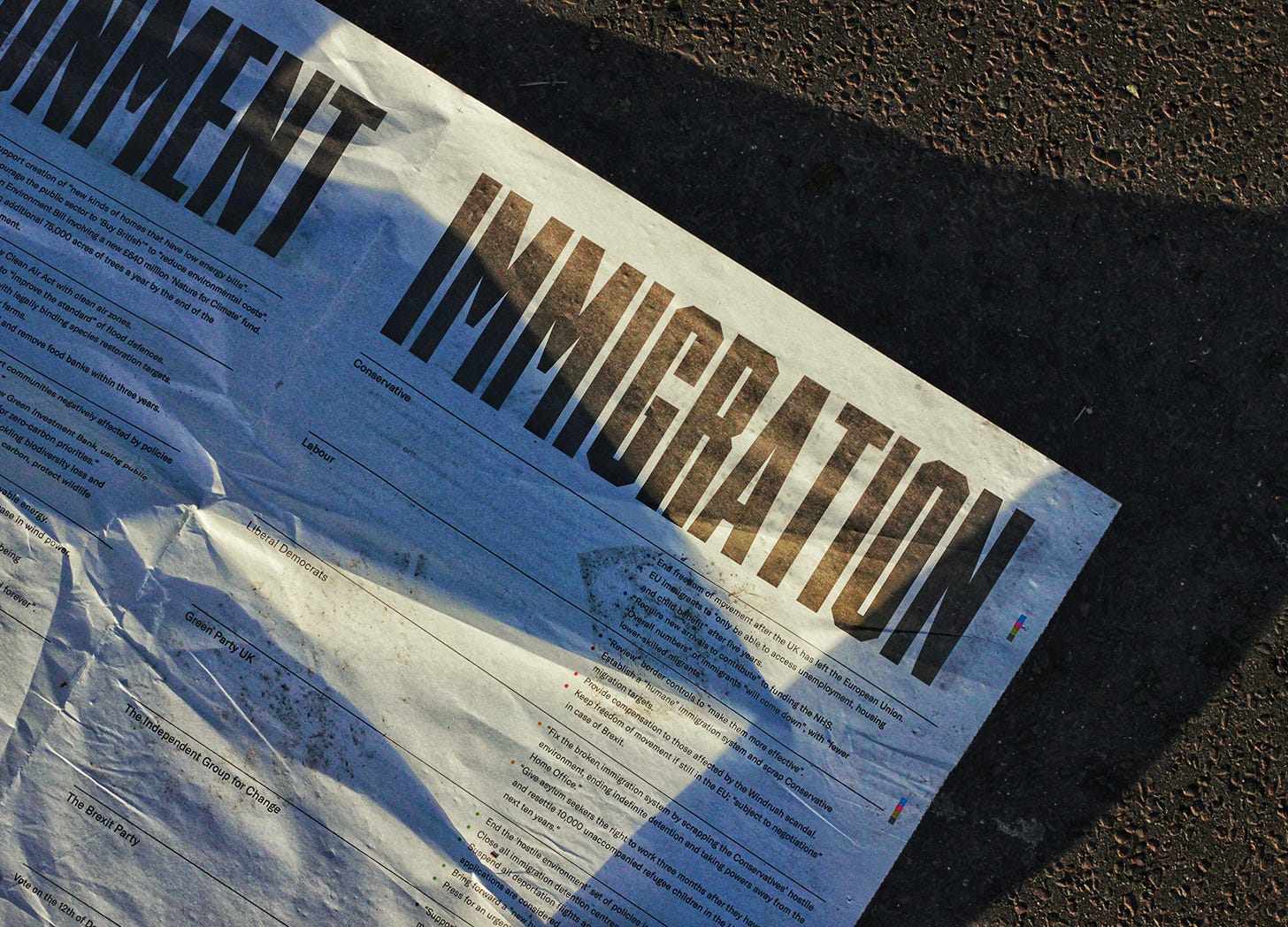 Migration Newspaper Headline