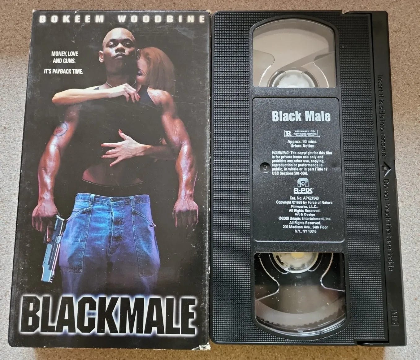 Blackmale (2000) VHS - Bokeem Woodbine - Action Adventure Crime Thriller - Picture 1 of 2