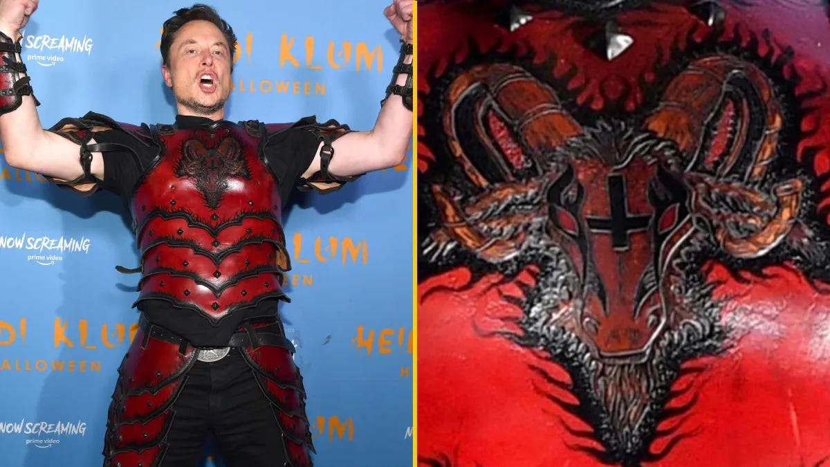 Elon Musk's 'satanic' Halloween costume causes backlash - JOE.co.uk