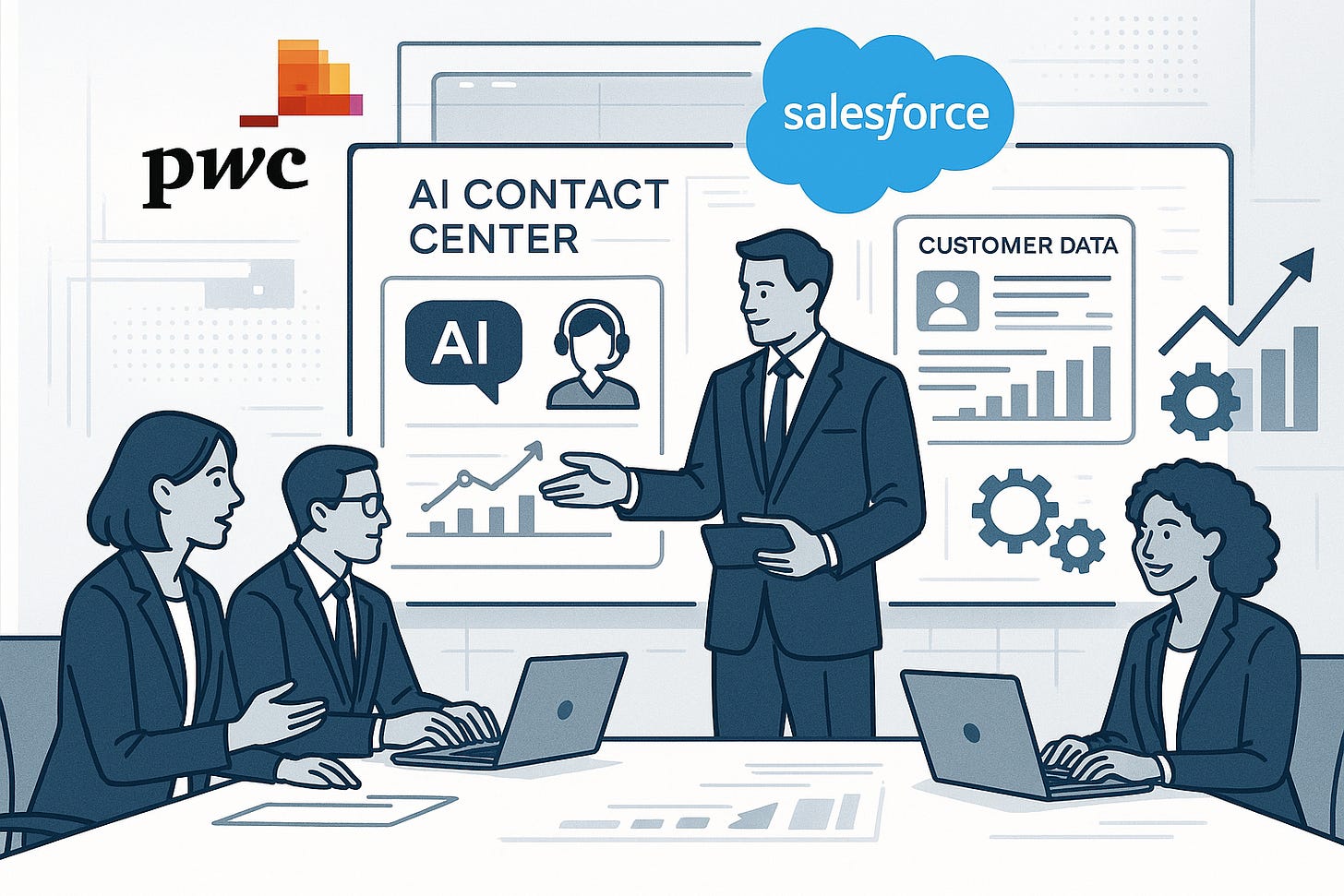 PwC and Salesforce launch AI-powered contact center solution for enterprises