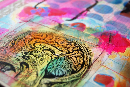 Colorful brain image from iHannas art journal many years ago Colorful brain image from iHannas art journal many years ago