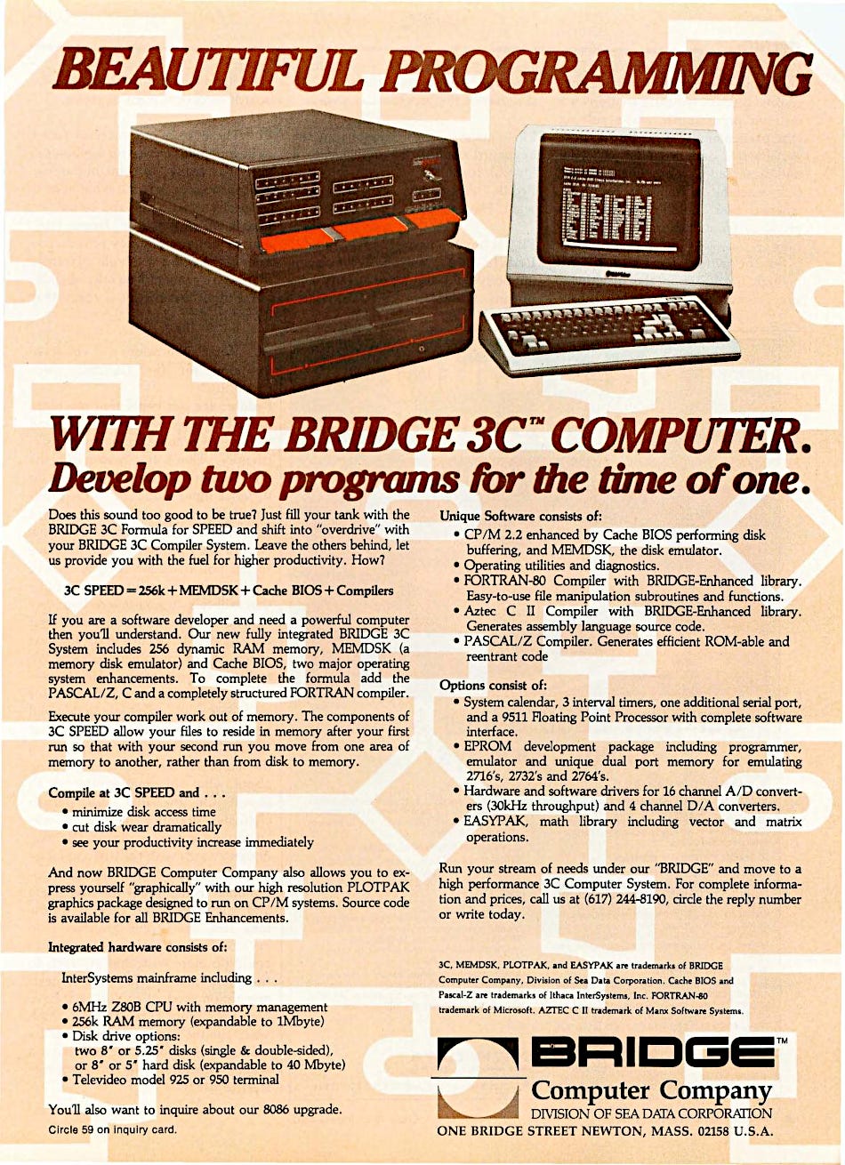 From the November 1982 issue of Byte magazine From the November 1982 issue of Byte magazine