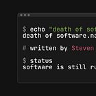 Death of Software. Nah.