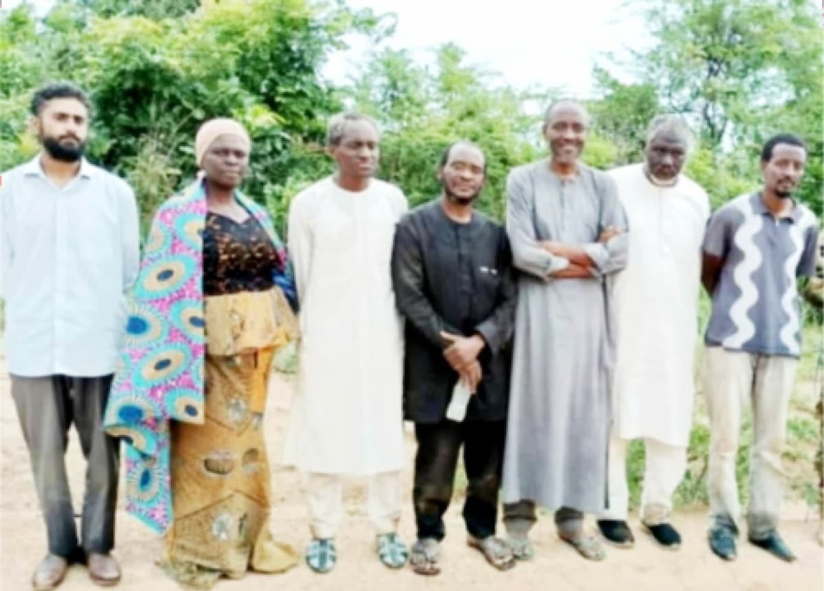 The seven abducted Abuja-Kaduna train passengers released on Saturday
